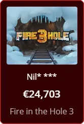Vinst ibet Fire in the Hole 3