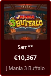 Vinst ibet Casino J Mania 3 Buffalo